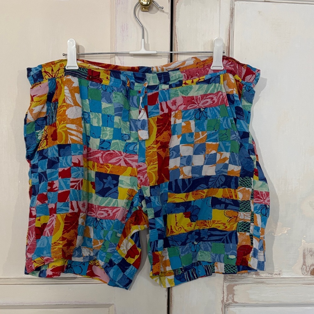 Jams World Colorful Patchwork Athletic Shorts